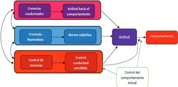 Figura 6: Modelo de la Teoría del Comportamiento Planeado  (Icek Ajzen, 2006) 