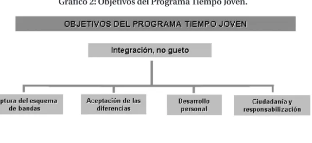 Gráfico 2: Objetivos del Programa Tiempo Joven. 
