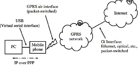 Figura 1.8. Esquema de una conexión a internet usando PPP. [8] 