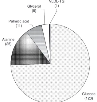 Figure 5.1 In situ placental transfer of D-glucose, L-alanine, palmitic acid, glycerol and VLDL-triacylglycerols (VLDL-TG) in 20-day pregnant rats