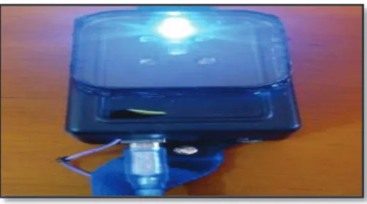 Figura 3. 9 Implementación de led y carcasa para control de incidencia de luz 