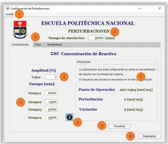 Figura 2.28. Pantalla de Configuraciones al presionar el botón de información (6). 