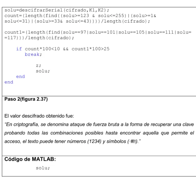 Tabla 2.2. Tiempos de ataque con matriz y sin matriz de claves 