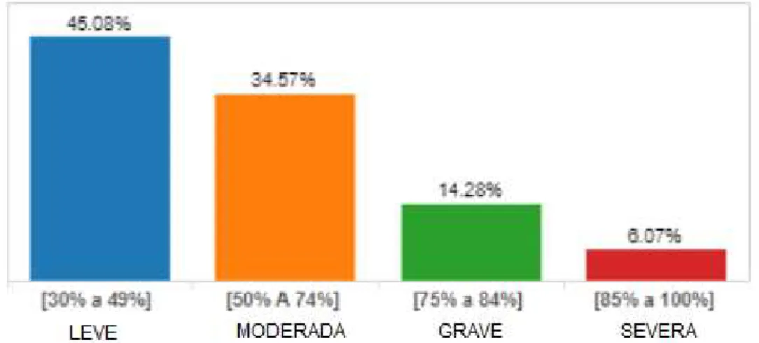 Figura 1.2. Porcentaje de personas con discapacidad de acuerdo a la calificación. [26] 