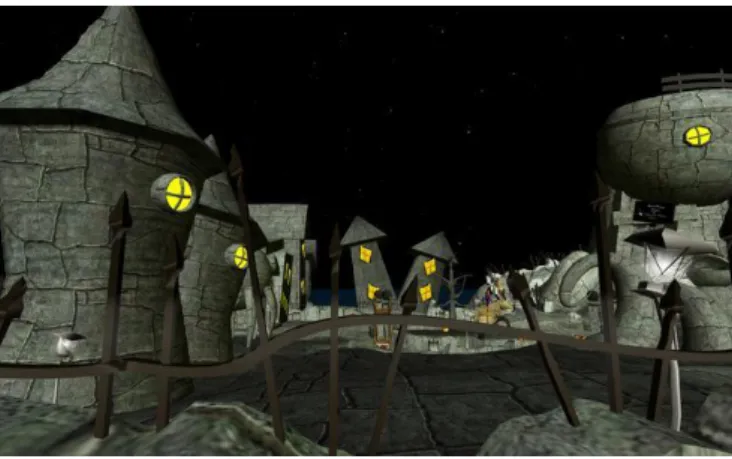 Figure 10. Halloween town in SL 