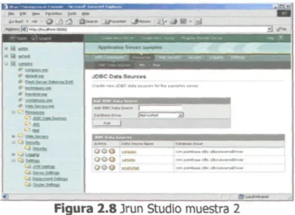 Figura 2.8 Jrun Studio muestra 2