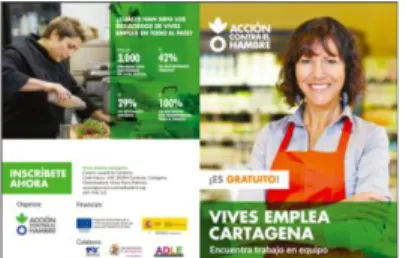 Fig. 12- Díptico para difusión Vives Emplea Cartagena 