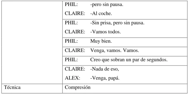 Tabla 5: Extracto de la ficha 61 