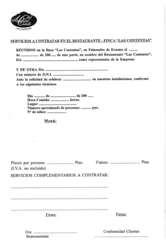 Figura 2.4 Ejemplo de contrato 
