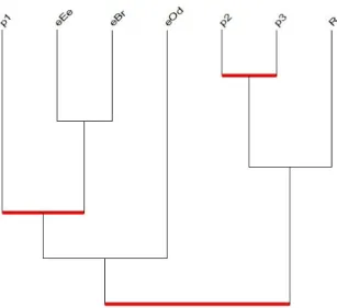 Figura 2. Clasificación de las variables según el árbol de similaridad.