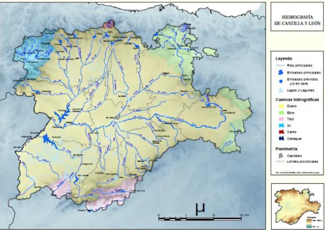 Figura 3. El Duero y los otros ríos. 