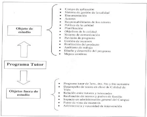 Figura 2. Administración del Programa Tutor 1ero y 2do Semestre. Campo de estudio. 