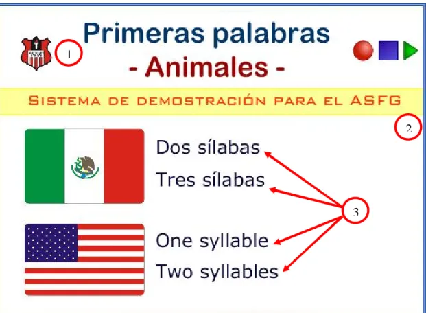 Figura 1: Pantalla del menú principal del programa 
