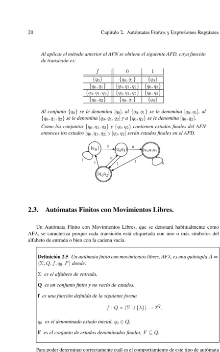 Figura 2.3: AFN a transformar en AFD.