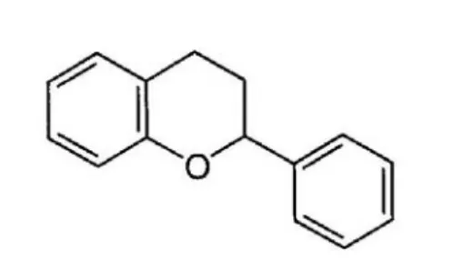 Figura 2.2. Estructura química del núcleo flavan, común en los flavonoides. 