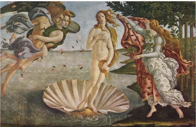 Figura 11. Nacimiento de Venus. Sandro Botticelli (ca. 1484).