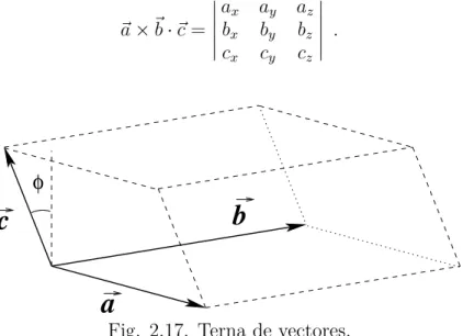Fig. 2.17. Terna de vectores.
