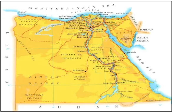 Figure 2-  Map of Egypt 