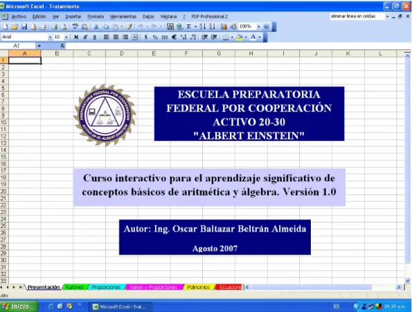 Figura 4.1 Presentación del Tratamiento 