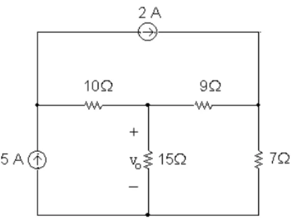 Figure 1: The circuit for Node Voltage Example 1
