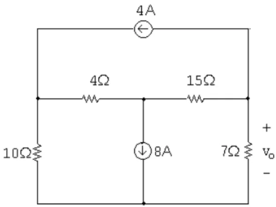 Figure 4: The circuit for Node Voltage Practice Problem 1.
