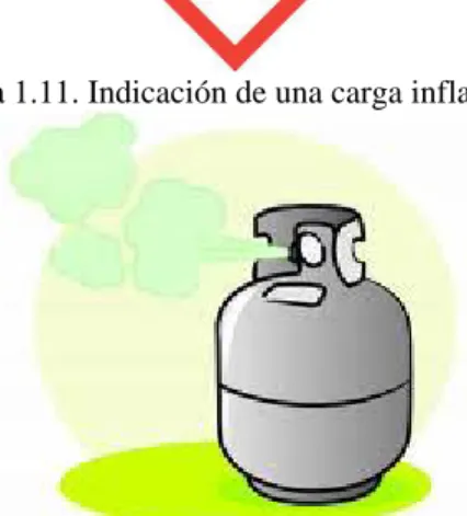 Figura 1.11. Indicación de una carga inflamable 