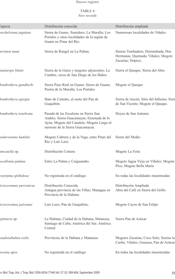 CUADRO 4 Nuevos registro