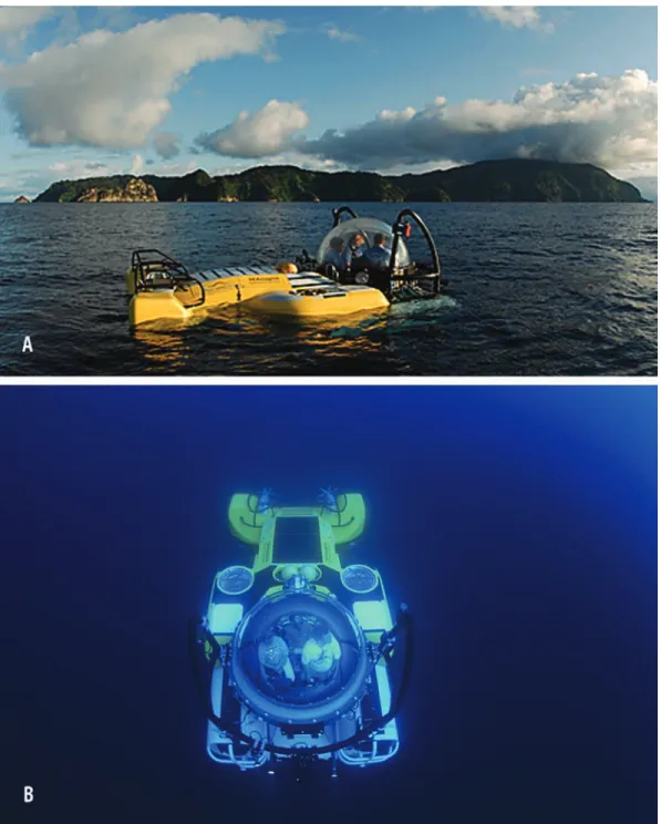 Fig. 1. The submarine DeepSee at Isla del Coco. Photogaph by Undersea Hunter Group.