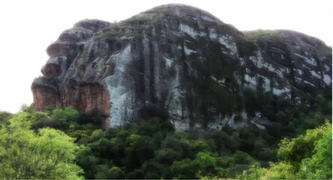 Figura 1. Pedra do Segredo, Caçapava do Sul, RS 