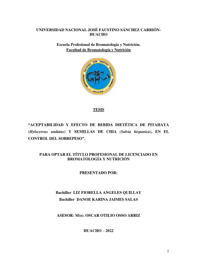 UNIVERSIDAD NACIONAL JOSÉ FAUSTINO SÁNCHEZ CARRIÓN- HUACHO. Escuela ...