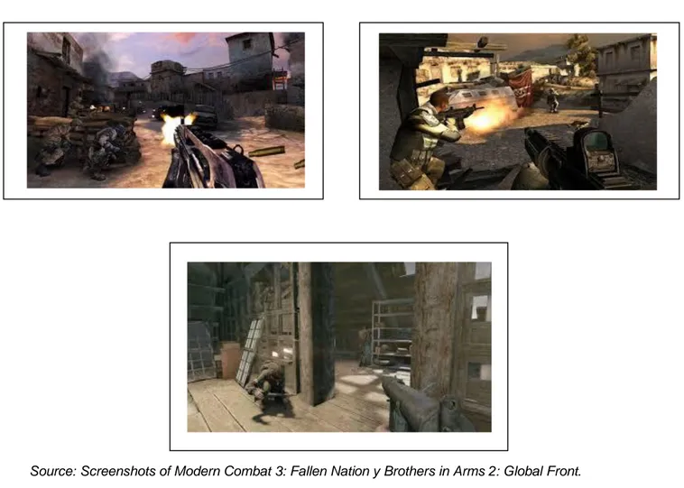 Illustration 5. Possible screenshots of  videogame Epic War: Episode I (2016) 