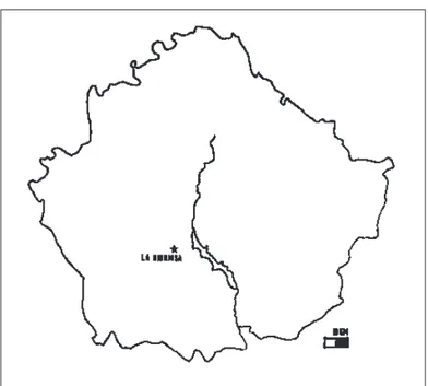 Figura 1. Situación de La Hinojosa en la provincia de Cuenca.