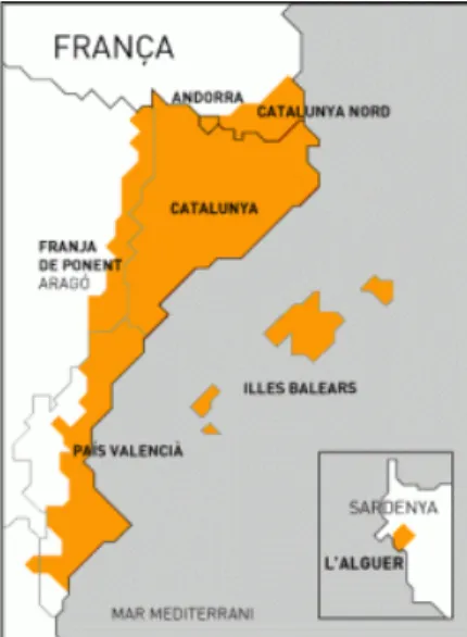 Figure 2 Spread of Catalan 