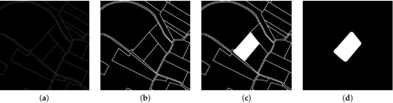 Figure 4. Filtering the parcel images to detect the parcel or grove where the robots are located