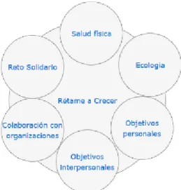 Figura 3. Elaboración propia. Temas a tratar en el programa. 