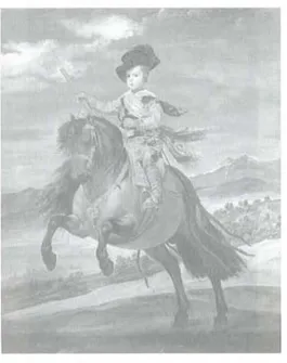 Fig. 16- Diego Velázquez, El príncipe Baltasar Carlos, a caballo (Museo de/