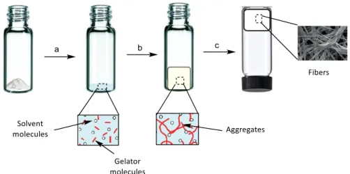 Figure 3-3. Graphic representation of gelation by precipitation method. 