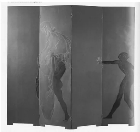 Fig. 2. Eileen Gray. Le Destin, biombo de cuatro paneles, 1913.