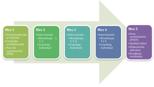 Gráfico 1: temporalización meses 