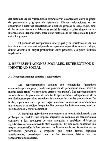 3 Representaciones Sociales Estereotipos E Identidad Social