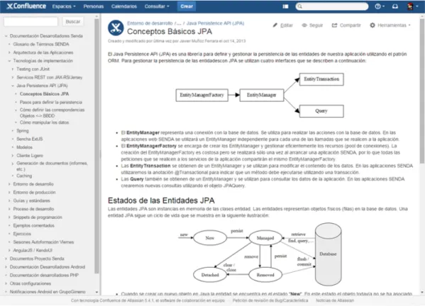 Figura 10. Ejemplo de artículo en la  ​ Wiki  ​ de la empresa    