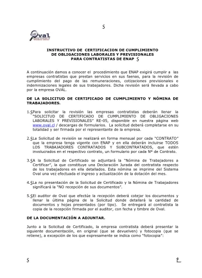 Instructivo De Certificacion De Cumplimiento De Obligaciones Laborales