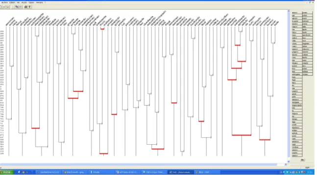 Figura 2.4: ´ Arbol de cohesiones.