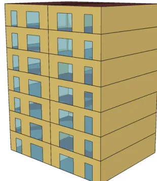 Tabla 1.  Propiedades de los cerramientos del edificio de los años 80.