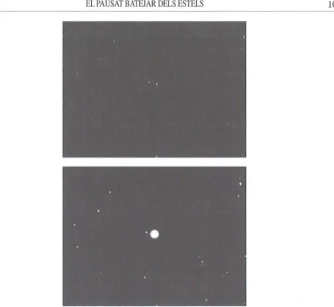 Figura 7.1. En aquestes imatges s s'il'lustra la variació en la lluminositat de l'estel variable o Ceti