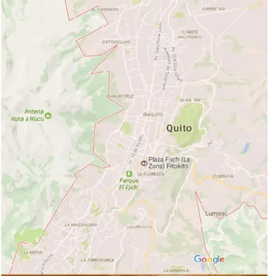 Gráfico 1 Mapa Distrito Metropolitano de Quito 