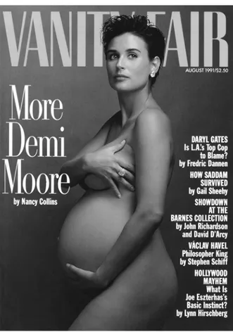 Fig. 1. Portada de Vanity Fair con Demi Moore, 1991
