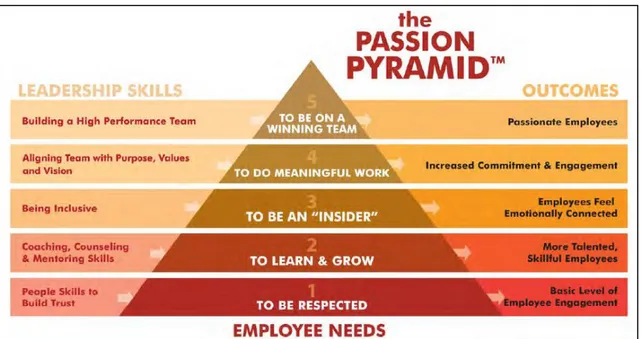 Figure 5: Building a high performed team according to the passion Pyramid 