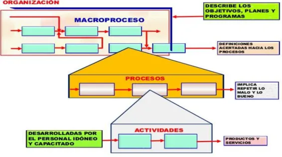 Figura  10. Esquema general de la jerarquía de los procesos.  