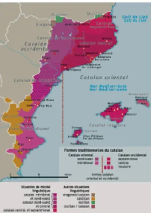 Figure 1 Catalan spoken area1.